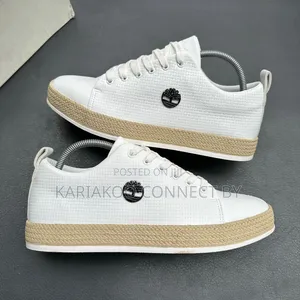Timberland Men’s Woven Leather Low-Top Espadrille Sneakers