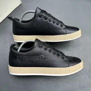 Timberland Men’s Woven Leather Low-Top Espadrille Sneakers