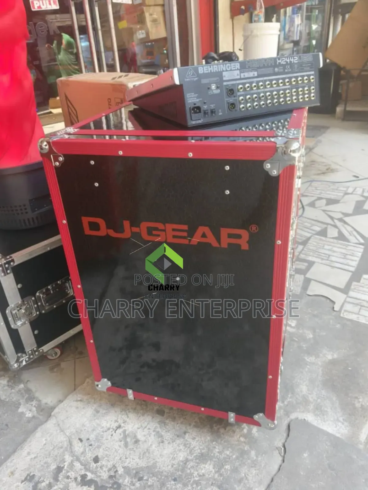DJ Gear Flight Case Music Rack Box 14U Heavy Duty Linda Vifaa Vyako