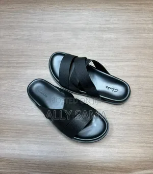 Men's Sandals Black Clark's Material Pure Leather