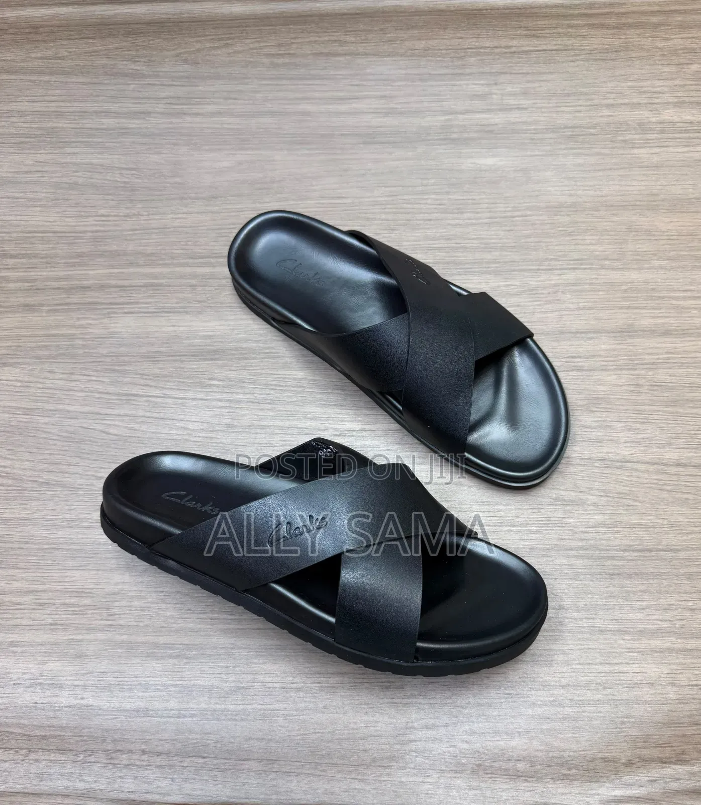Men's Sandals Black Clark's Material Pure Leather