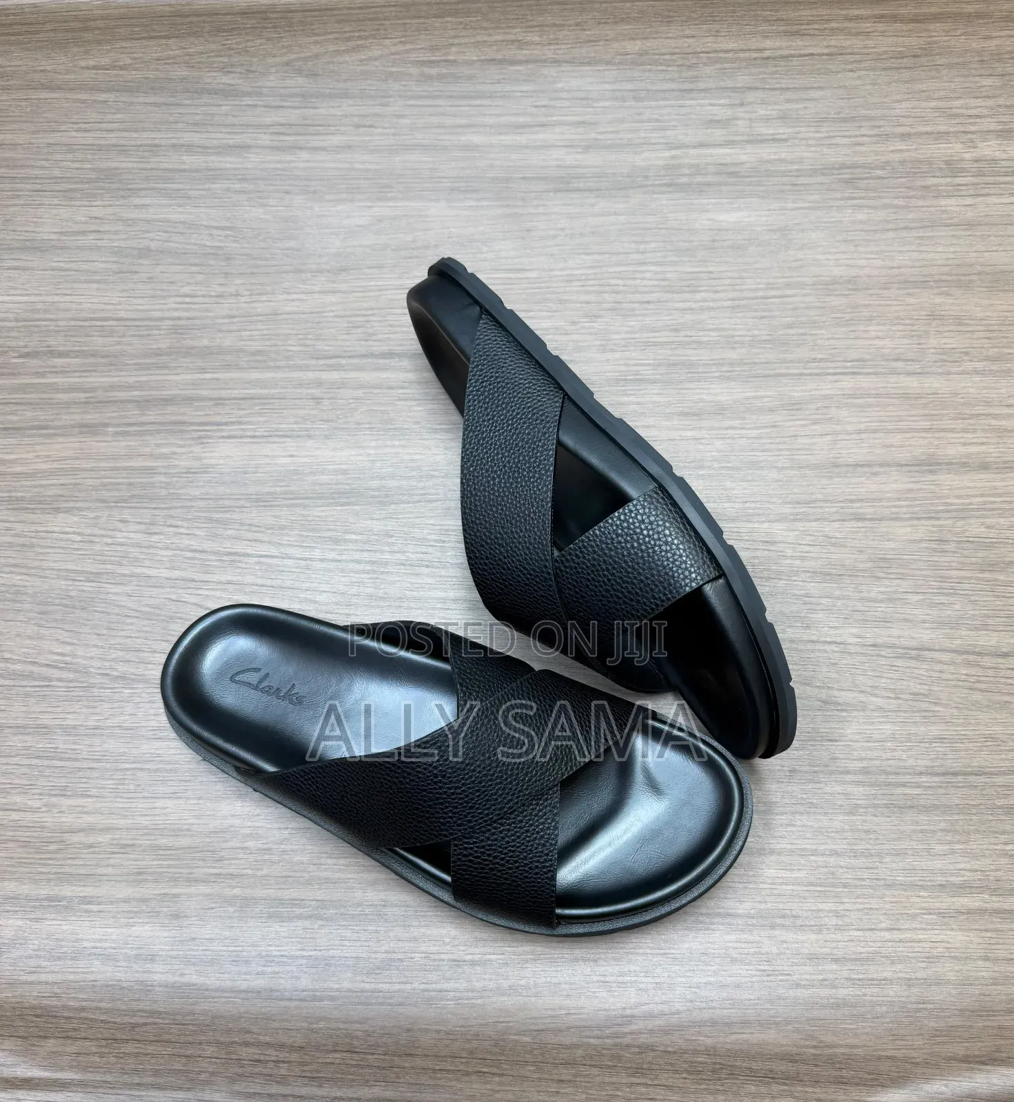 Men's Sandals Black Clark's Material Pure Leather