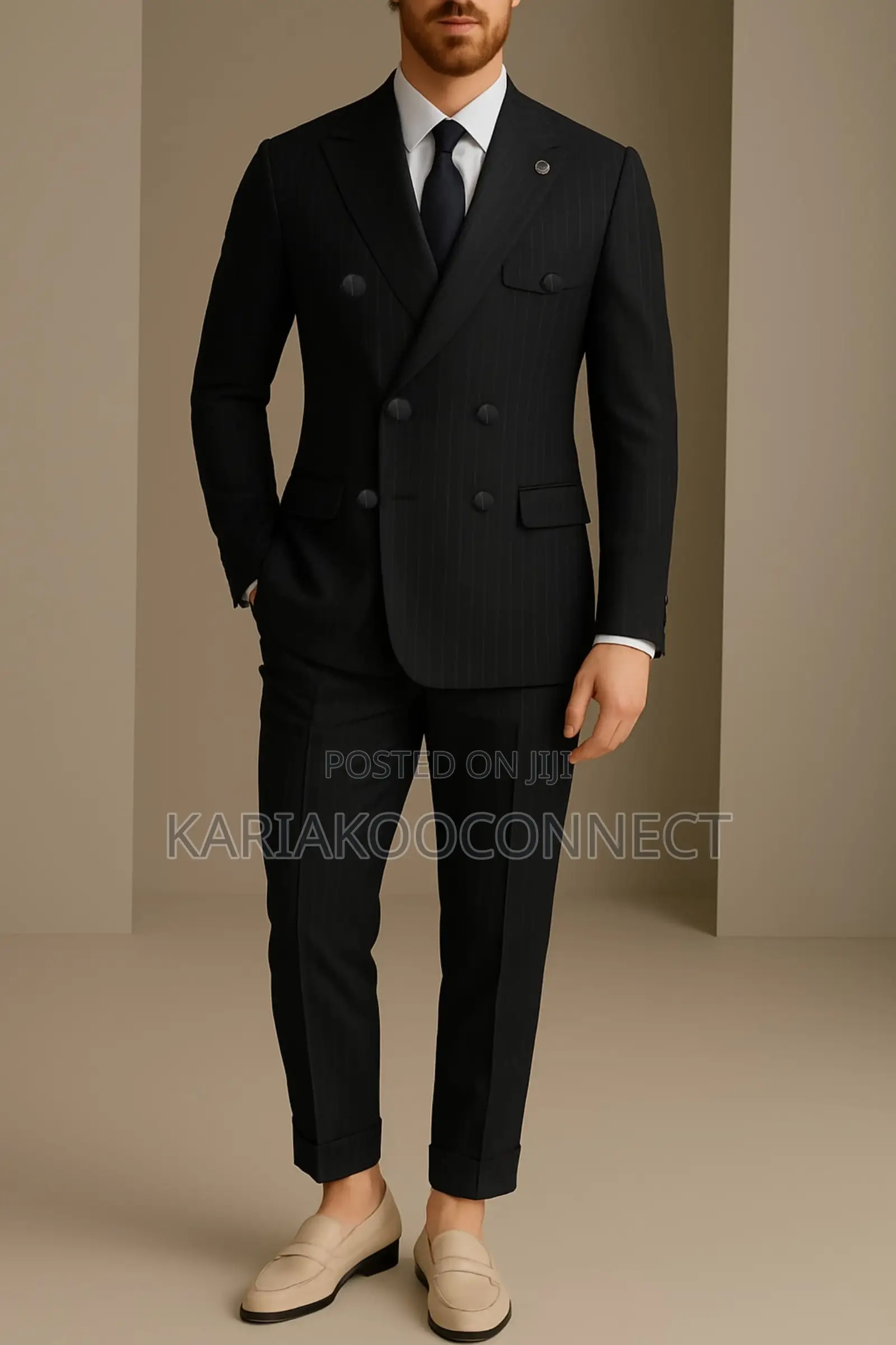 DARO Double-Breasted Pinstripe Suits