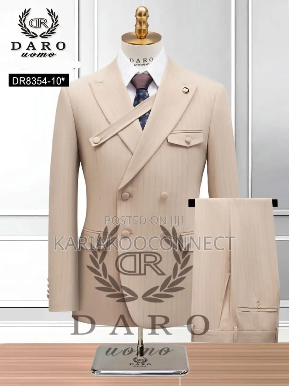 DARO Double-Breasted Pinstripe Suits