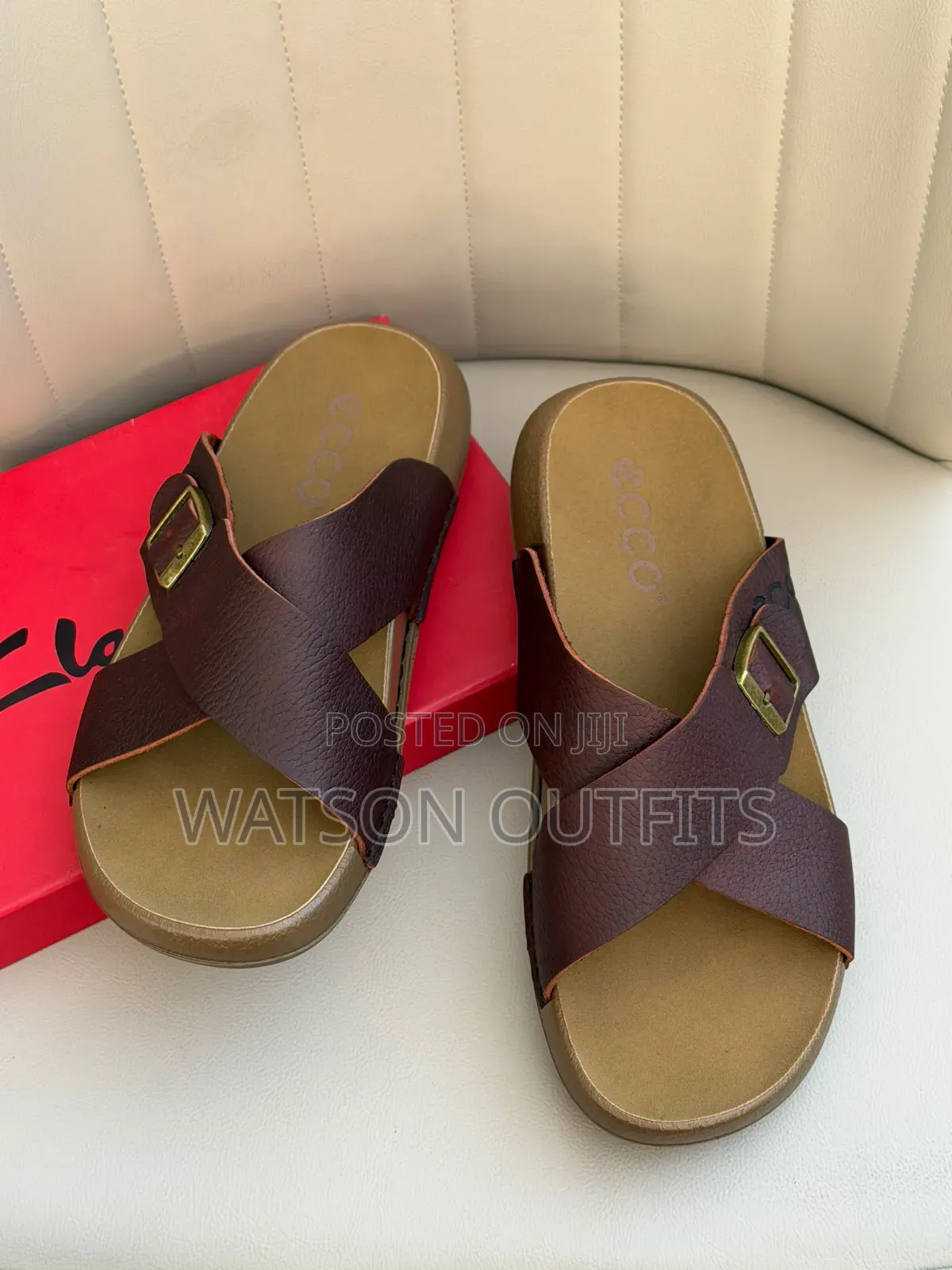 Open Shoes or Men's Leather Sandals Au Sendo Ecco Brand 2 Colours