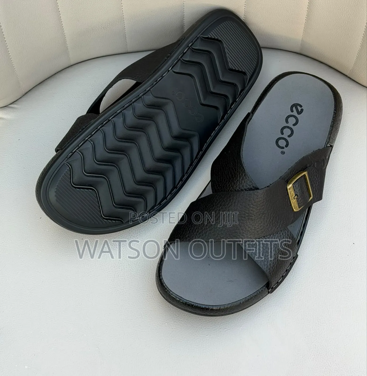 Open Shoes or Men's Leather Sandals Au Sendo Ecco Brand 2 Colours