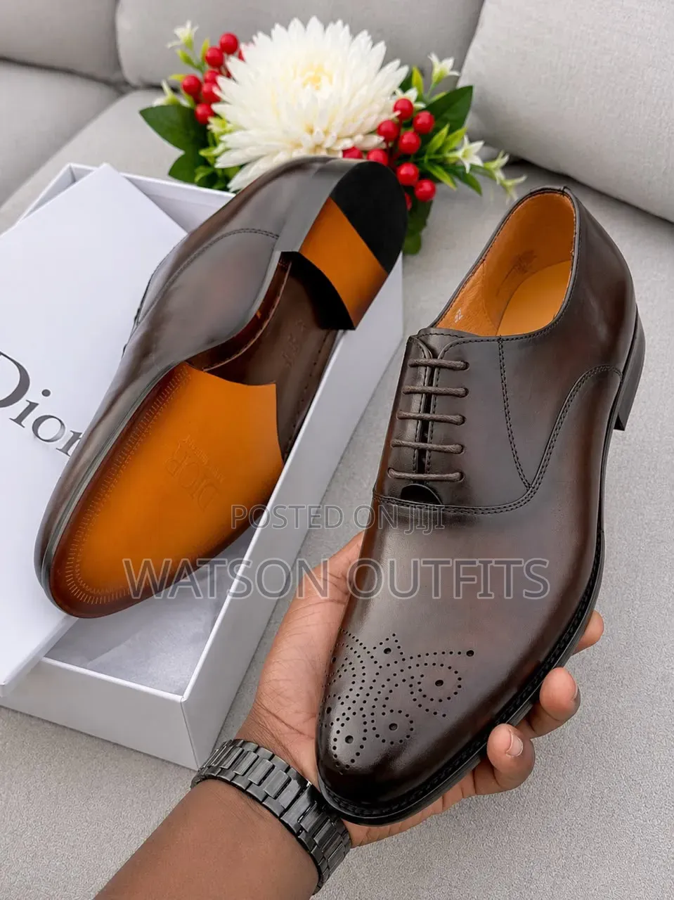 Viatu Vya Leather Materials Dior and Paul Smith Brand