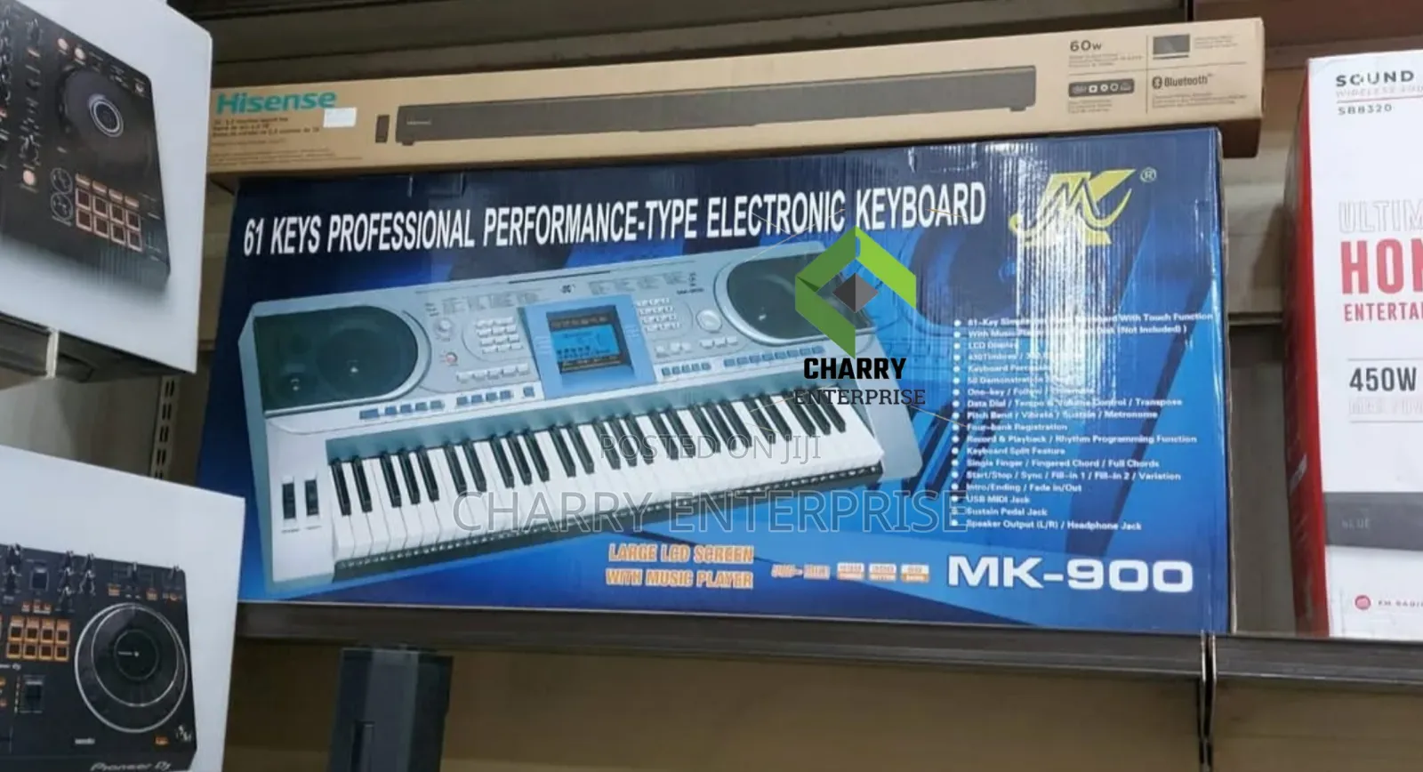 MEIKE Electronic Digital Keyboard MK900 Built in Dual Circular Speaker