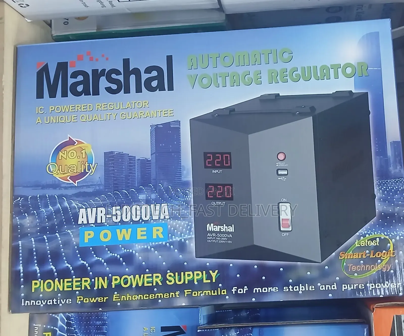 Marshal 5000W Automatic Voltage Regulator – Digital Stabilizer