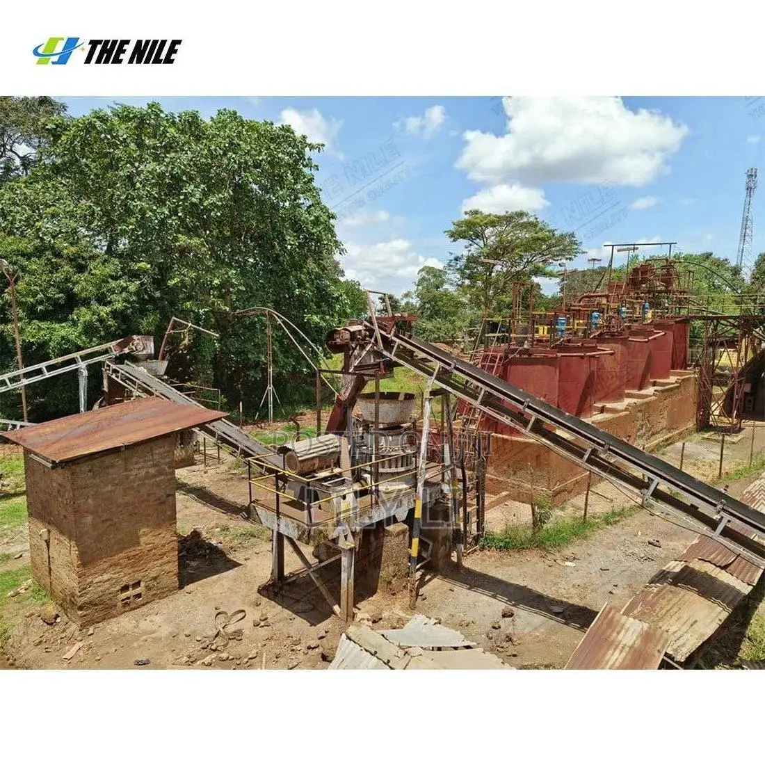 CIL Carbon Leaching System Gold Mining Cyanide Adsorption Plant 200TPD