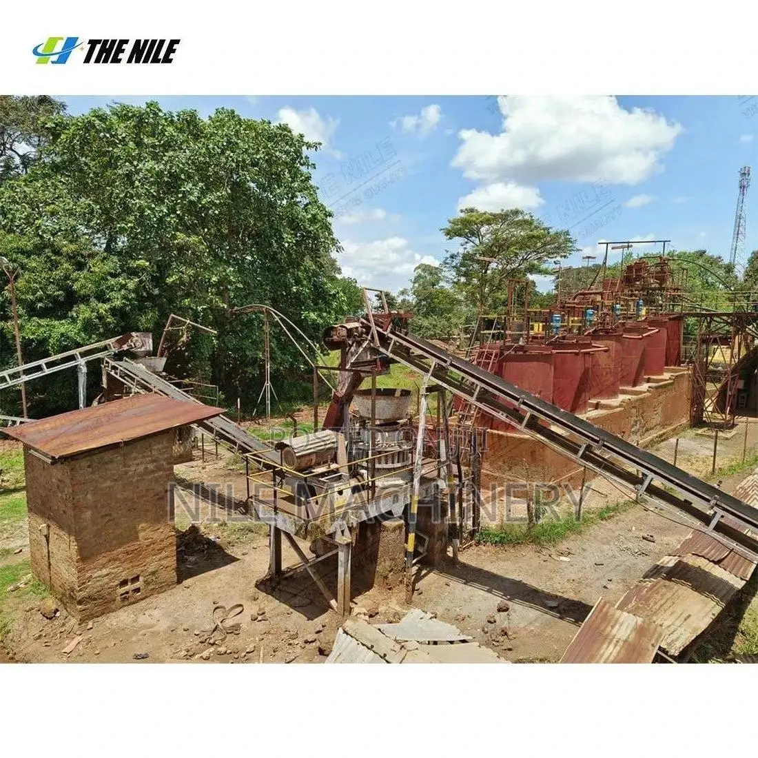 CIL Carbon Leaching System Gold Mining Cyanide Adsorption Plant 200TPD