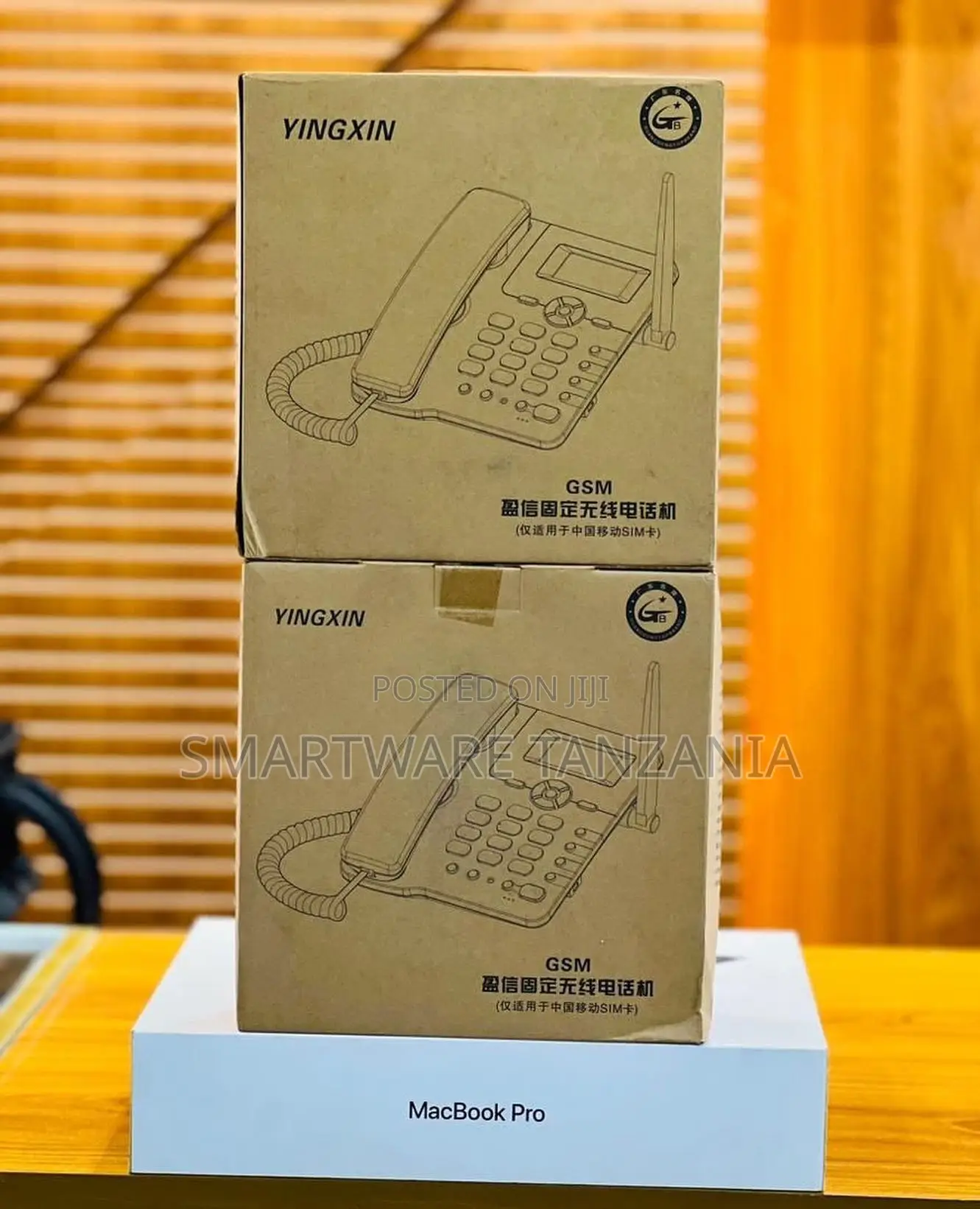 GSM Desk Phone With SIM Card Slot, Wired Connection, Modern Design