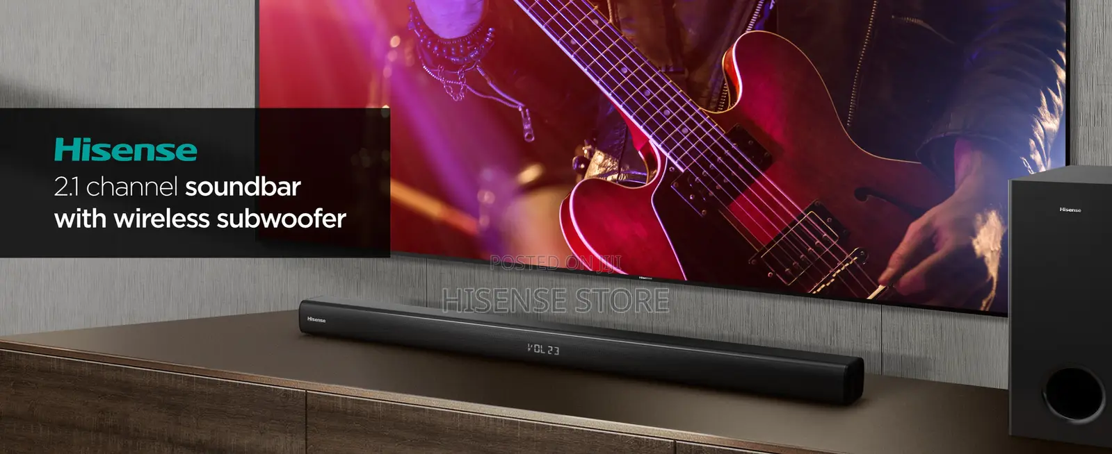 Hisense Soundbar HS 218 200 Watts 2.1 CH