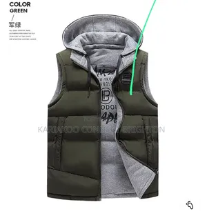 Black and Grey Hooded Jacket
