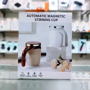Automatic Magnetic Stirring Cup With Ergonomic Handle, Stainless Steel