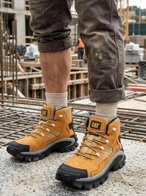 Waterproof Work Boot Honey Brown