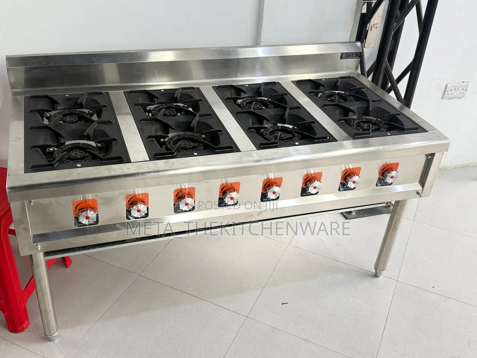 Gas Work Range Cooker - 8 Burners
