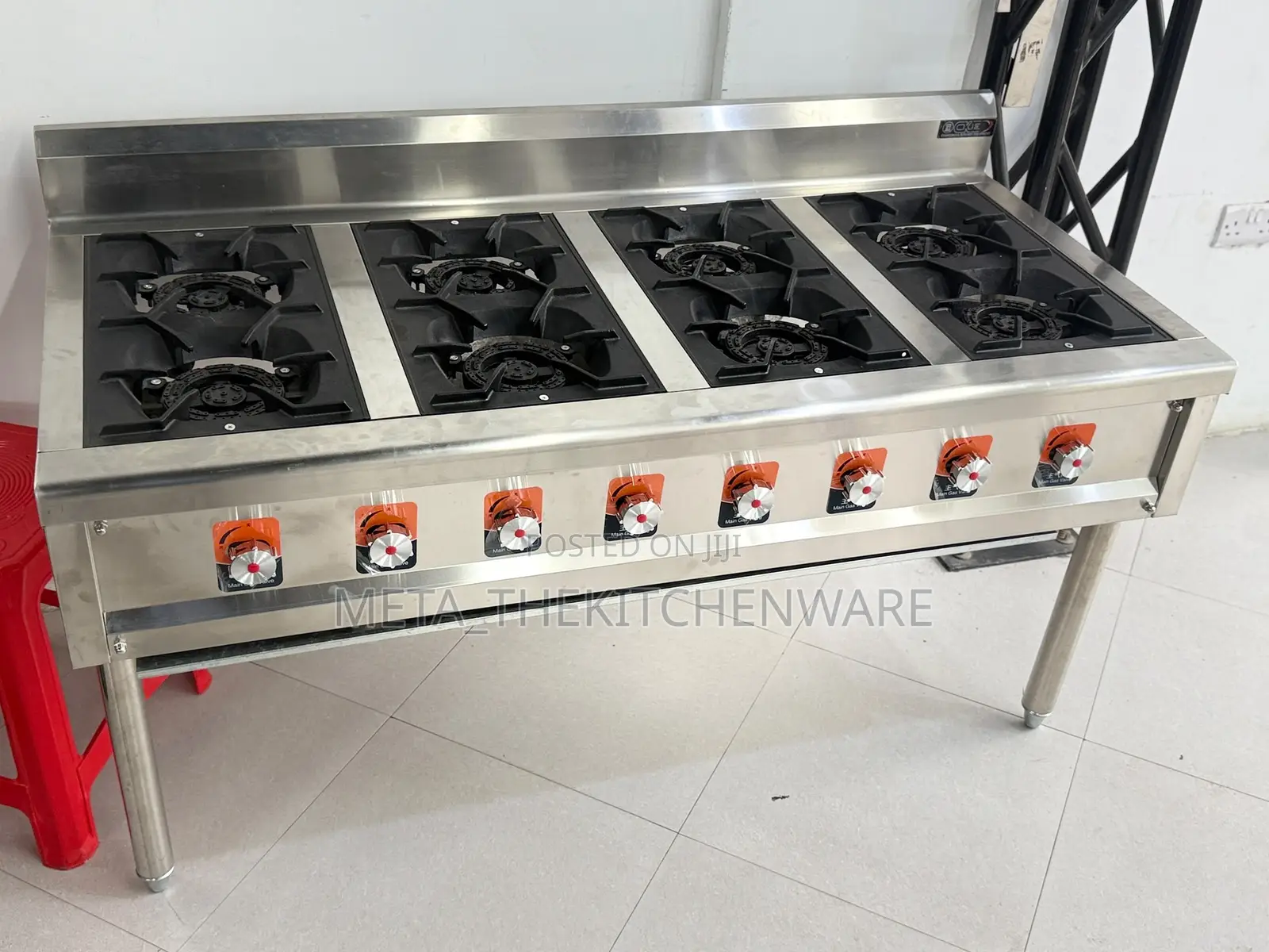 Gas Work Range Cooker - 8 Burners