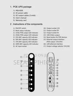 PoE Splitter 5v/9v/12v – LAN Power Supply Converter