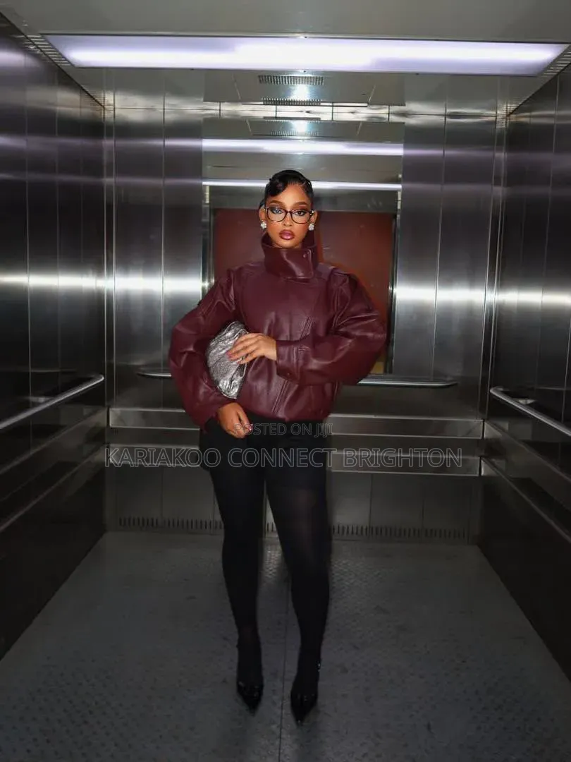 Burgundy Oversided Jacket