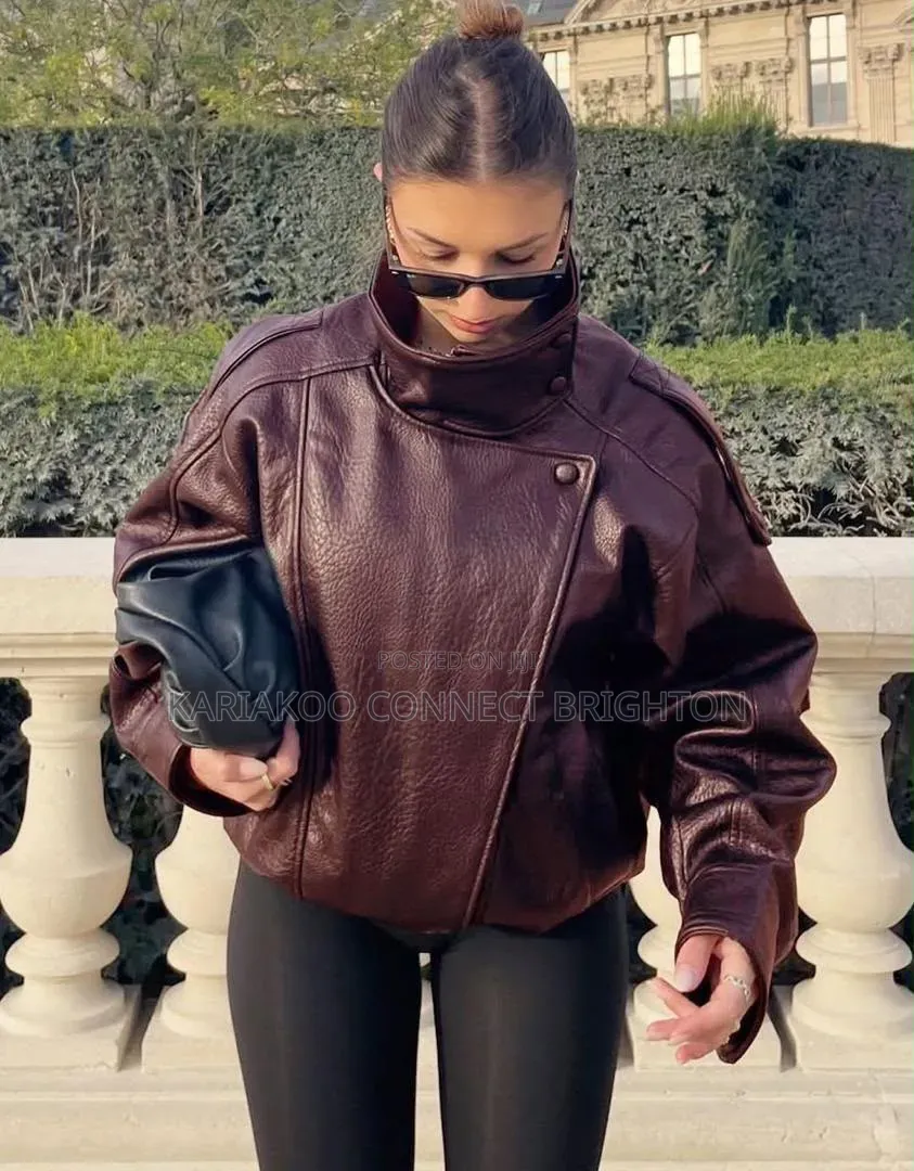 Burgundy Oversided Jacket