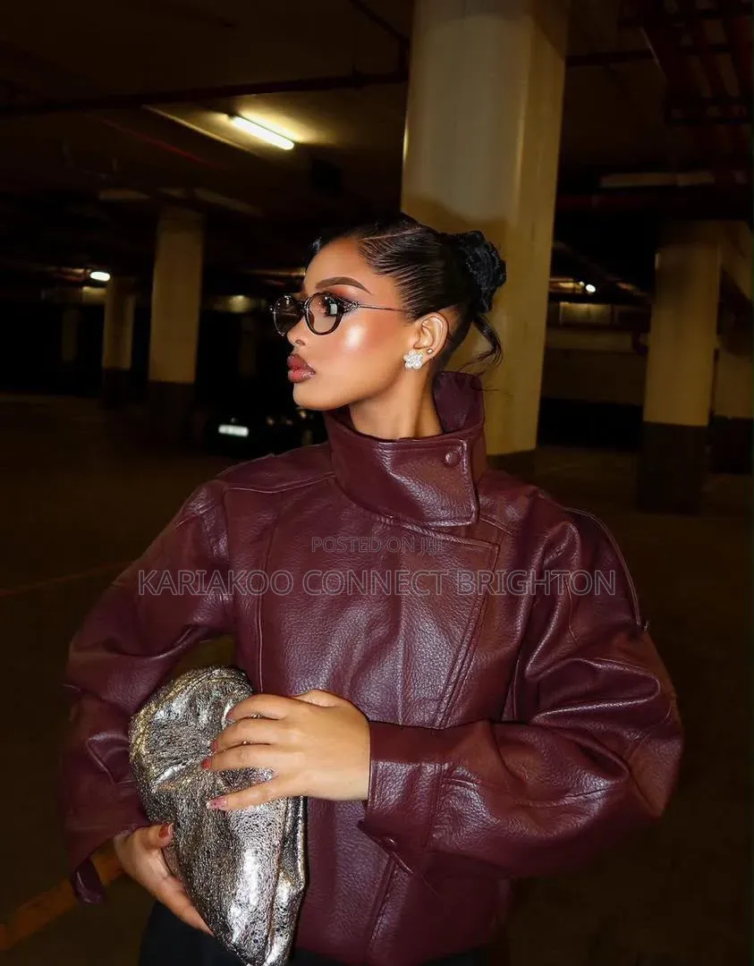 Burgundy Oversided Jacket