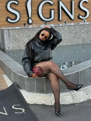 Oversized Leather Biker Jacket +Luxe Accessories