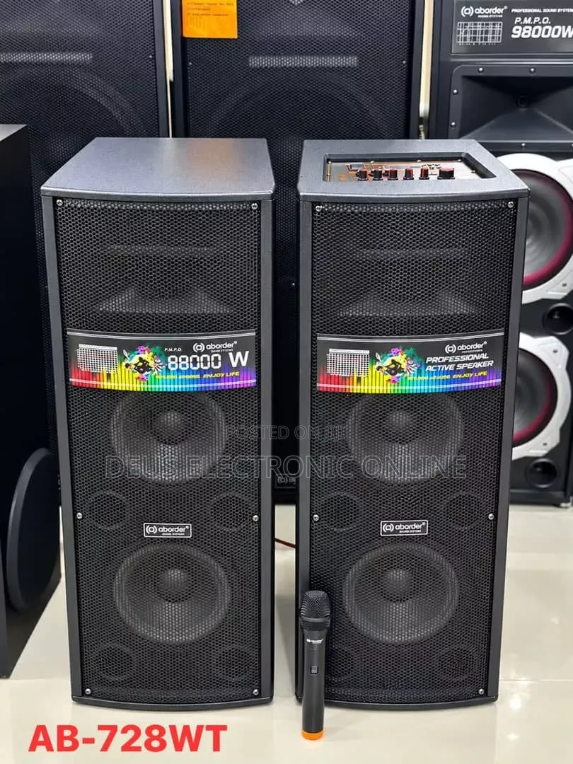 ABORDER NEW SpeakInakuja Na Mic Wireless
AC/Dc
8”Inch Juu Na Chini