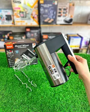 RAF Hand Mixer 800W With Stainless Steel Beaters and Dough Hooks
