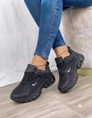 White Air Bubble Chunky Sneakers