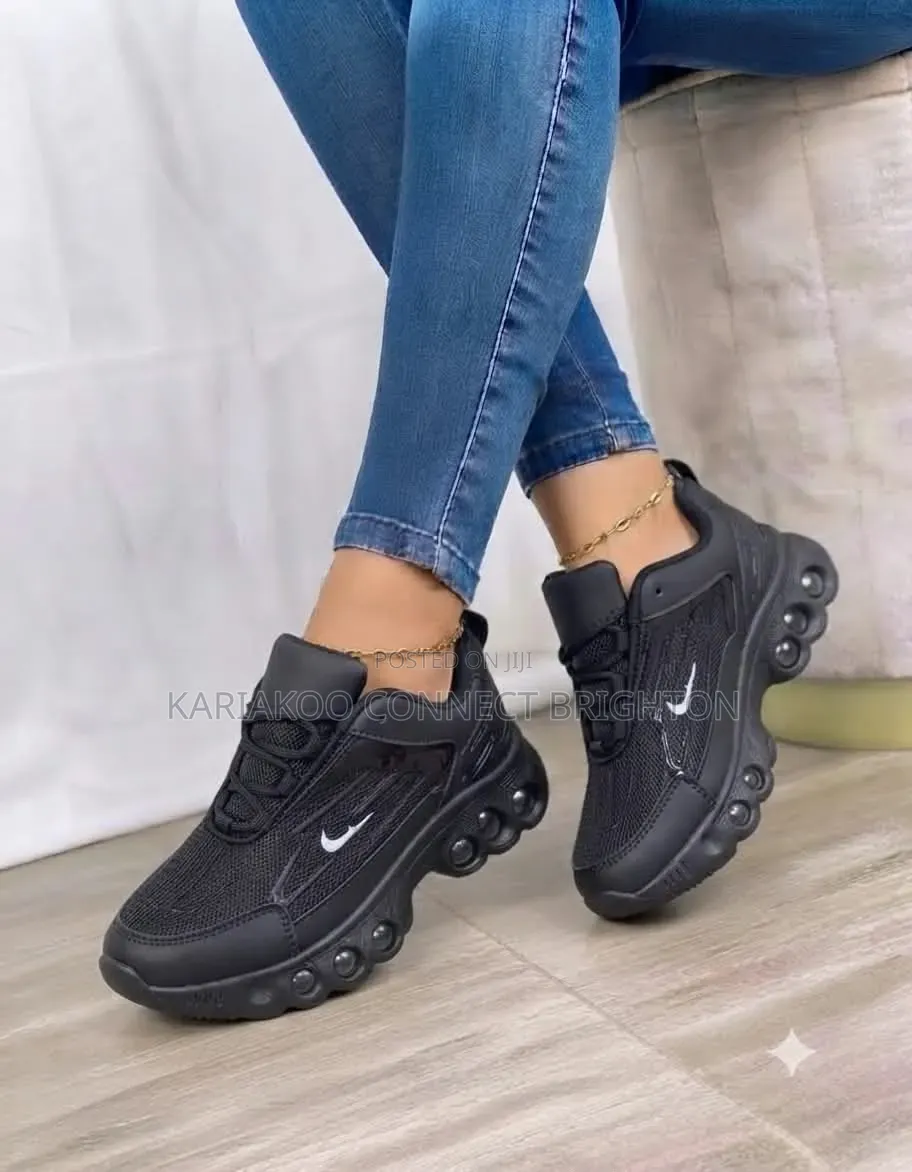 White Air Bubble Chunky Sneakers