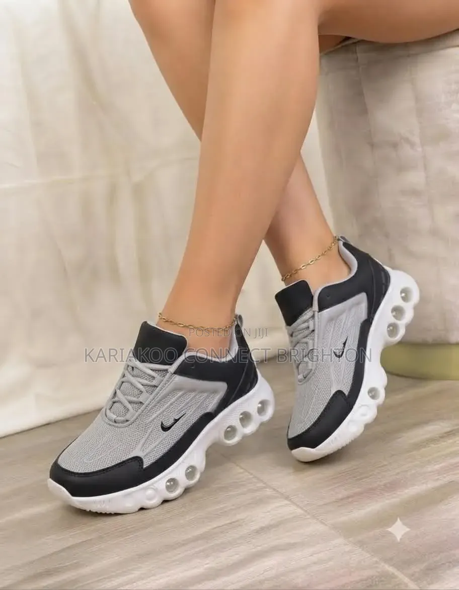 White Air Bubble Chunky Sneakers