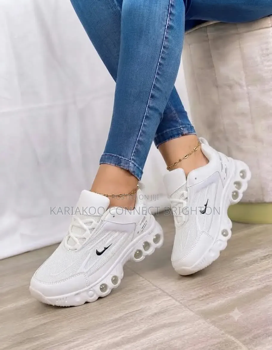 White Air Bubble Chunky Sneakers