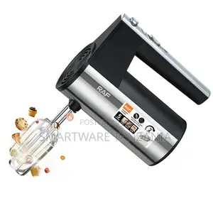 RAF Stainless Steel 800W 5-Speed Operation High Speed Hand Mixer