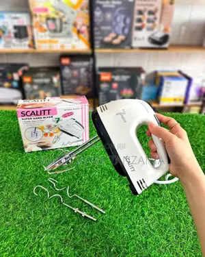 Scalitt Electric Hand Mixer With 7 Speeds, Stainless Steel Attachments