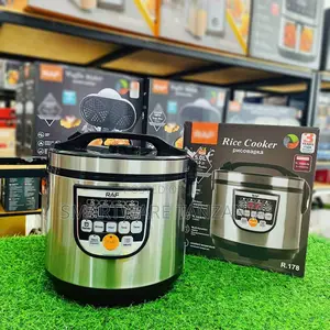 RAF Rice Cooker 5.0L Capacity, 900W Power, Measuring Cup and Spoon