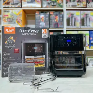 RAF 12L Air Fryer With 1700W Power, 360° Air Circulation, Black