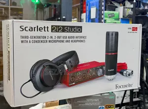 Focusrite Scarlett 2i2 Studio 3rd Gen – USB Audio Interface + Mic