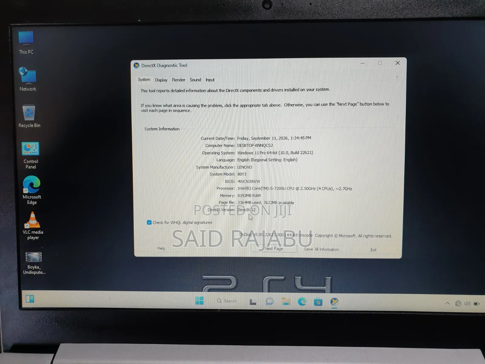 Laptop Lenovo 300e 16GB Intel Core i5 SSD 256GB
