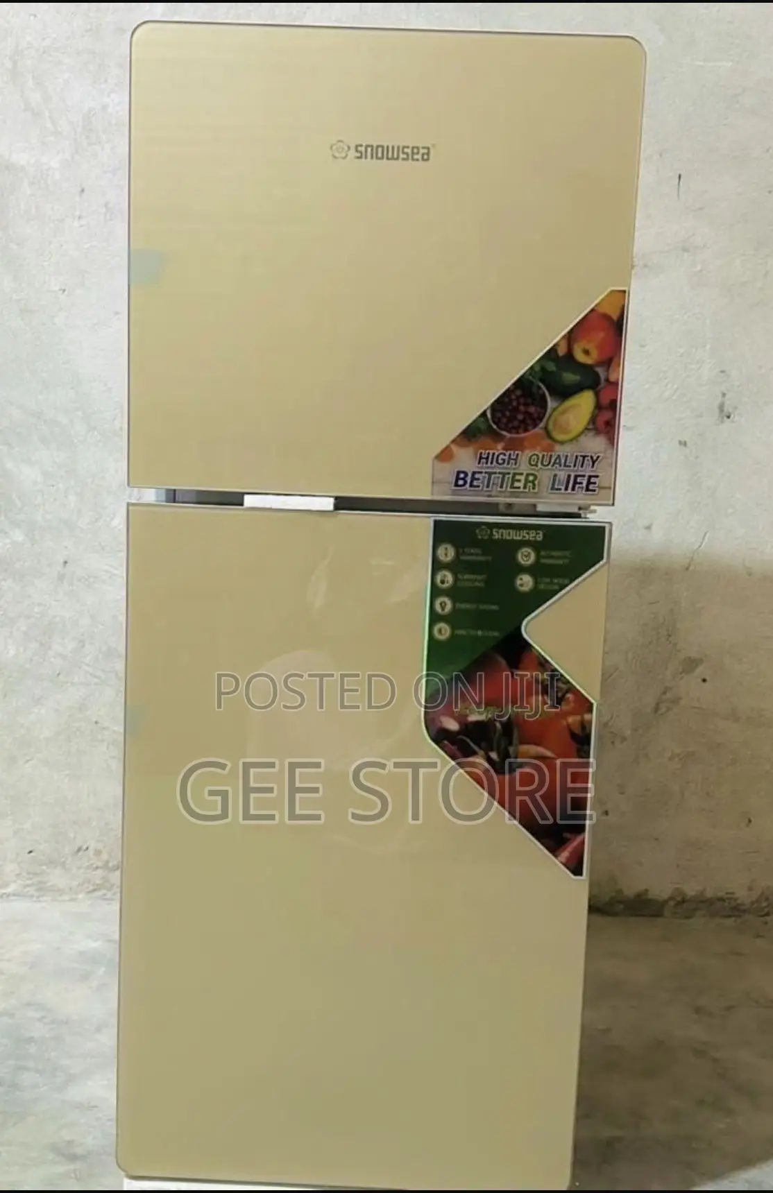 Snowsea 138L Glass Door Refrigerator (Model: SN188RGG),