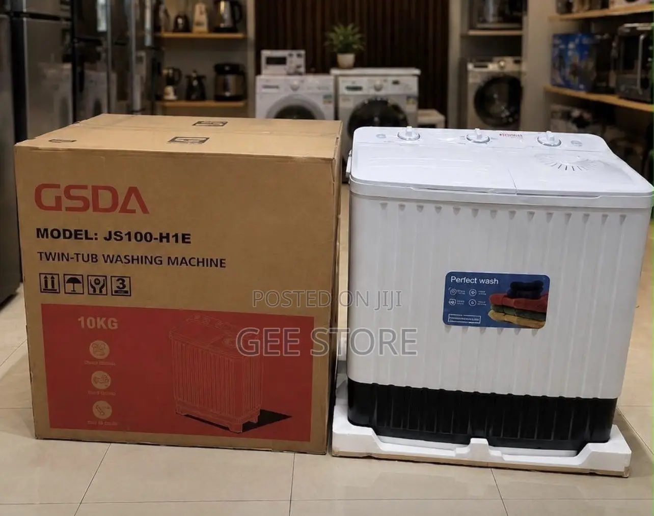 GSDA 10kg Twin-Tub Washing Machine (Model JS100-H1E)