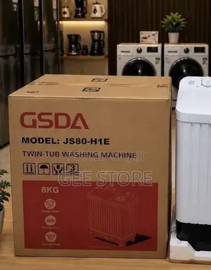 GSDA 8KG Twin-Tub Manual Washing Machine (Model: JS80-H1E)