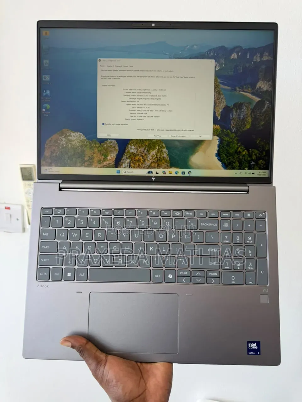 New Laptop HP ZBook Firefly 16 G10 16GB Intel Core Ultra 7 SSD 512GB