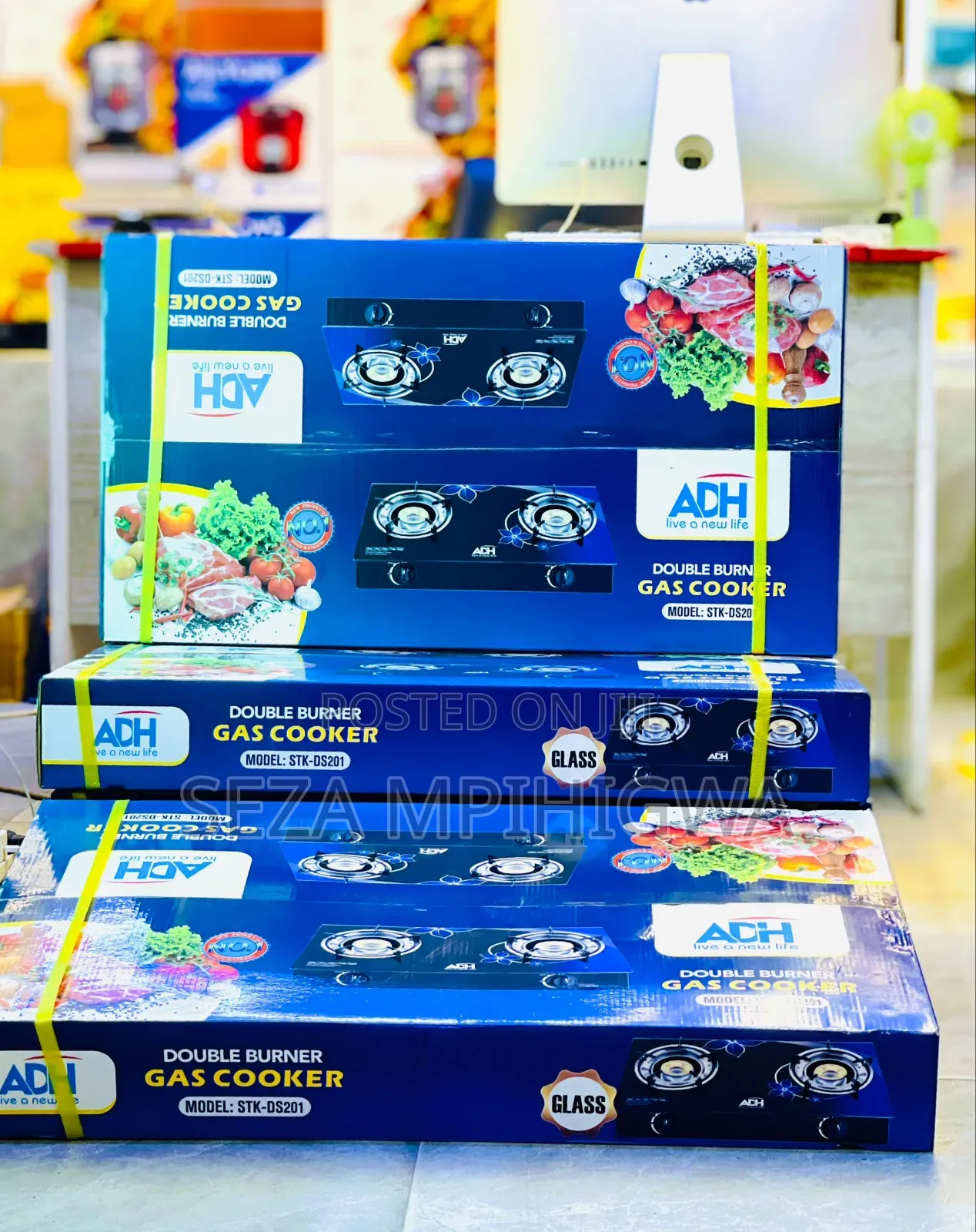 adh Gas Stove kioo 2plate