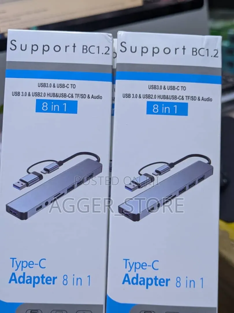 8-in-1 Type-C Adapter Docking Station