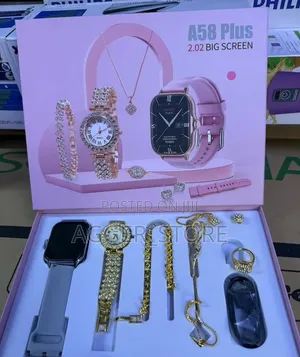 A58 Plus Smartwatch Gift Set for Woman
