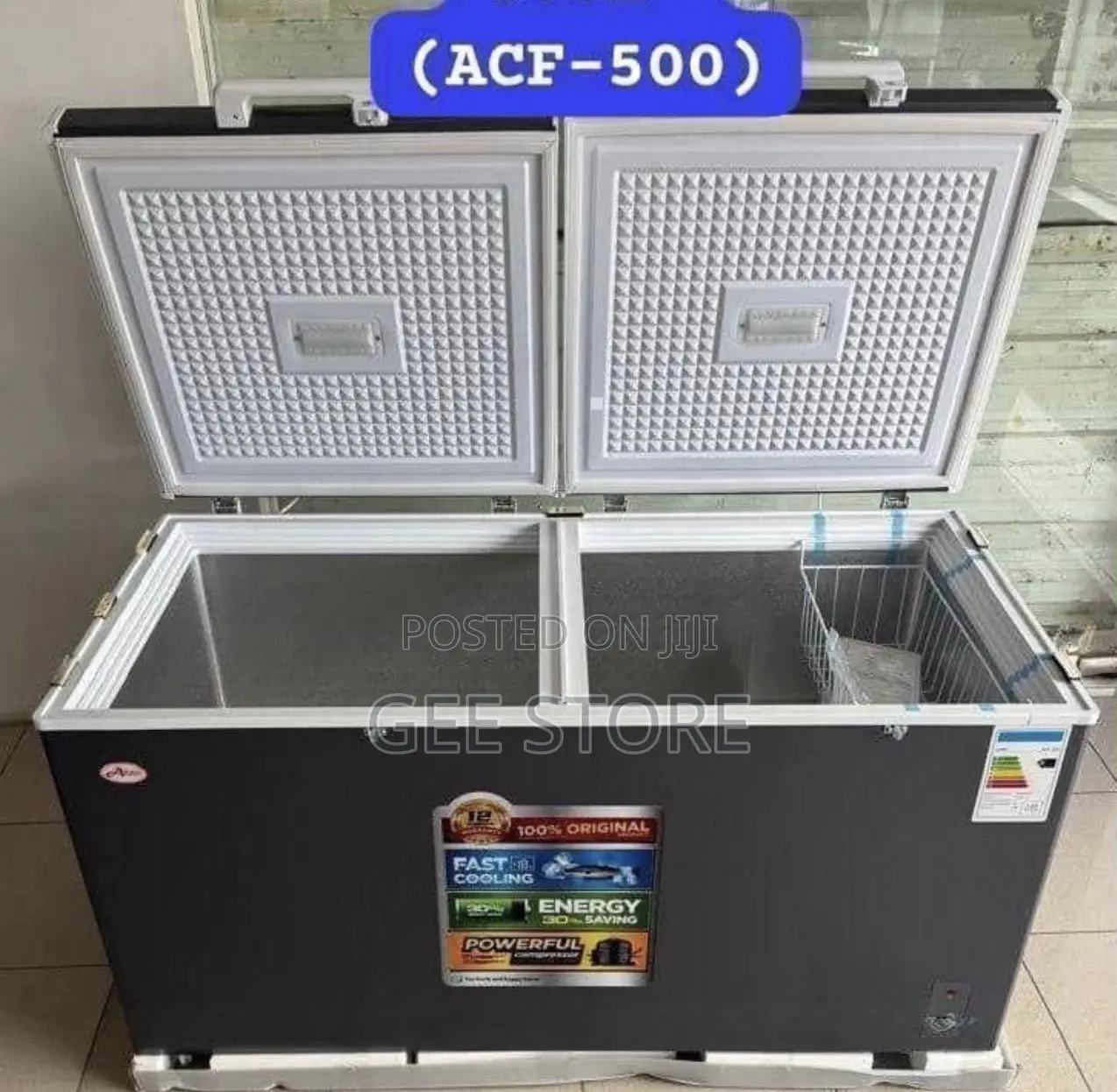 Aero Double Door Chest Freezer 500litre ACF-500