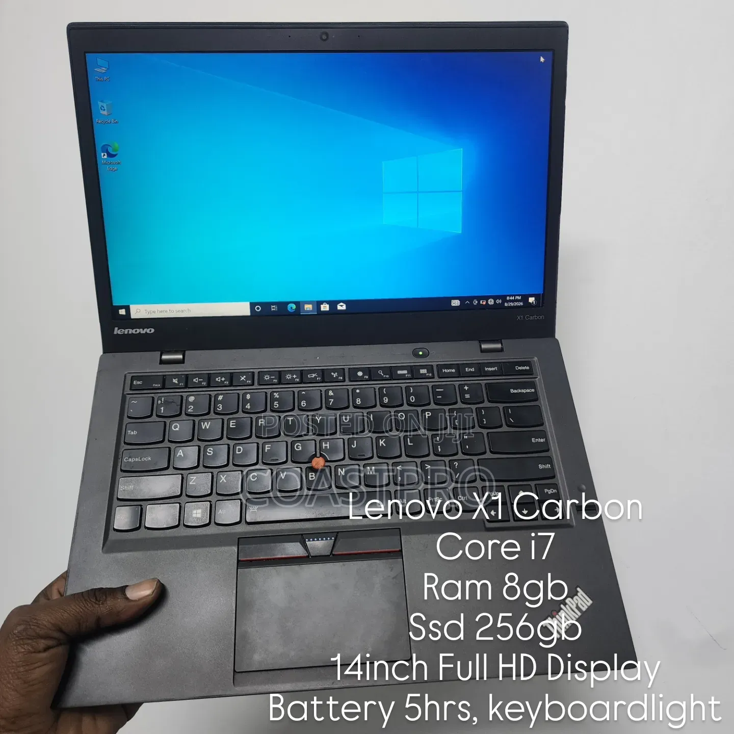 Laptop Lenovo ThinkPad X1 Carbon 8GB Intel Core i7 SSD 256GB