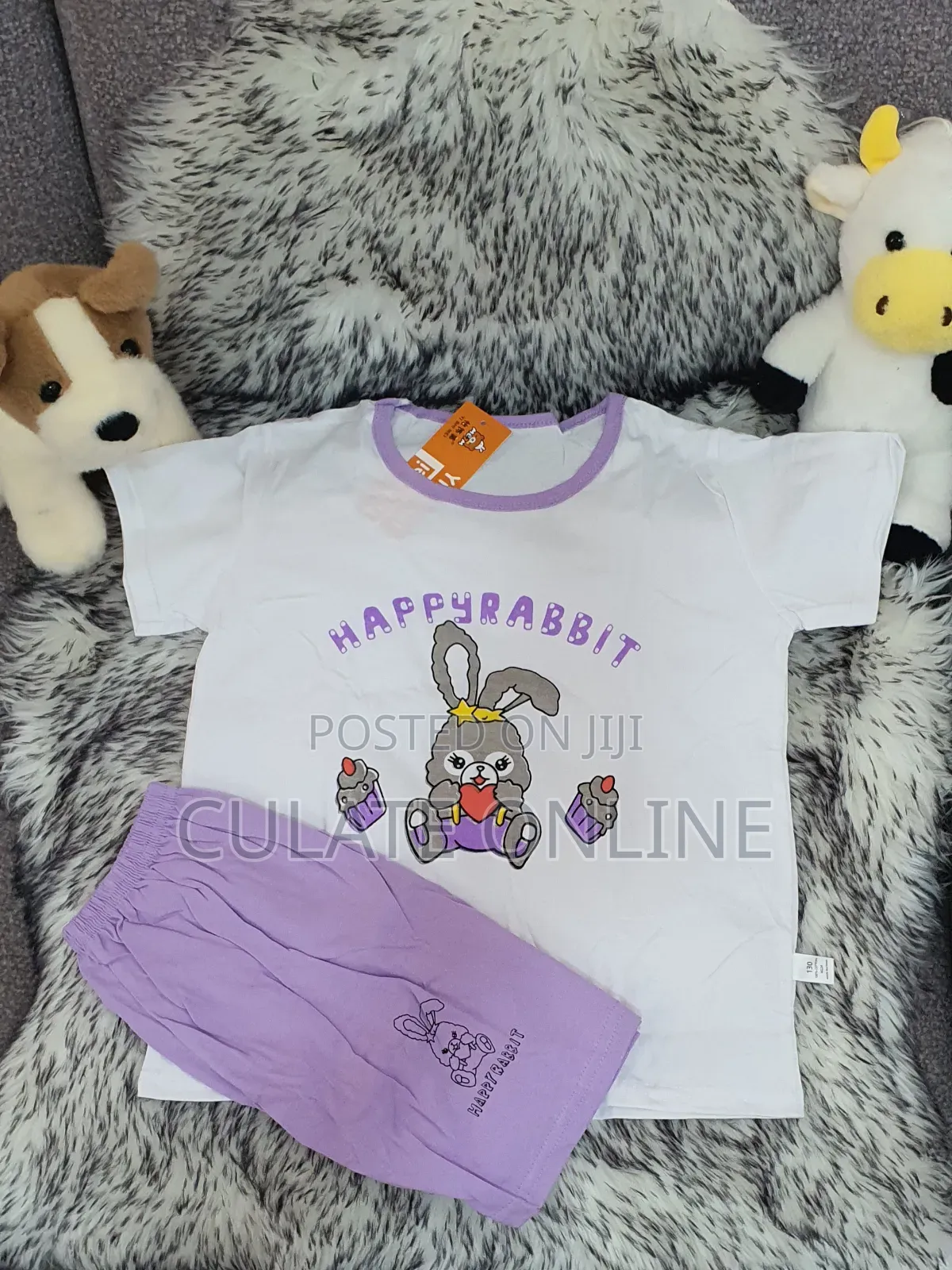 2pcs Kids Casual Wear Set / Nguo Za Watoto Tshirt Na Kaptula