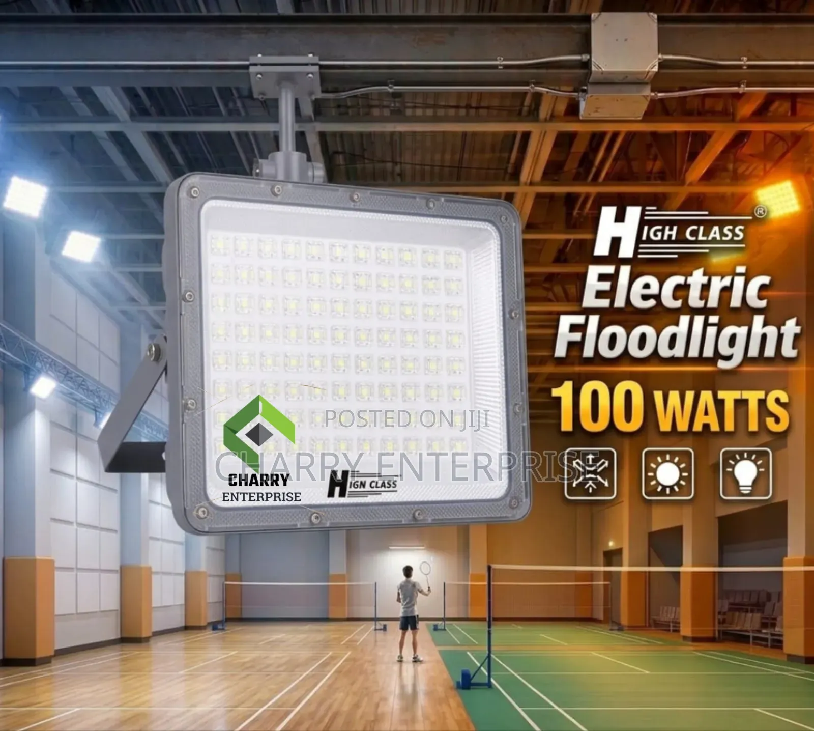High Class ELECTRIC Flood LIGHT 100W for Industrial, Garden, Yards Etc